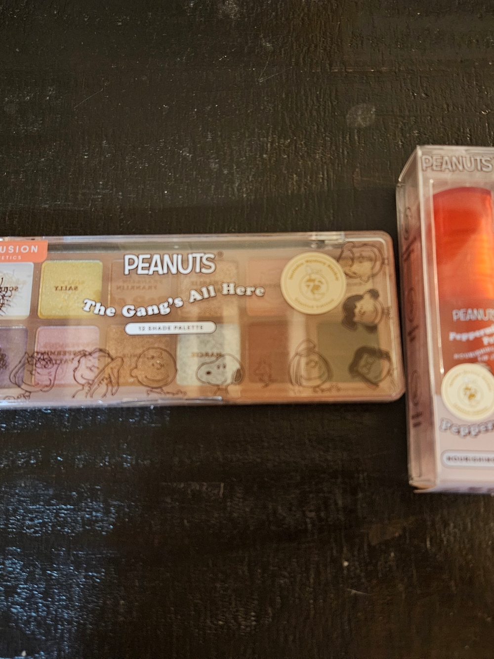 Peanuts Eyeshadow Palette with Neutral Cream, Tan, Brown Shades